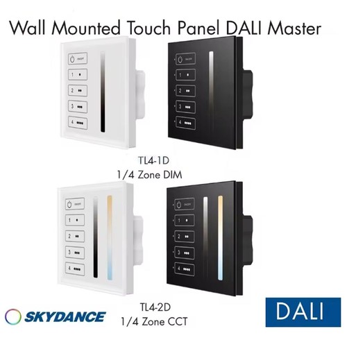 Wall mounted touch - mounted, dali
