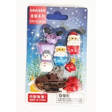 6pcs Santa Snowman Reindeer