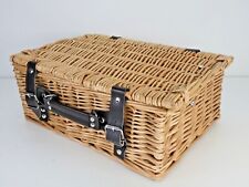 Picnic Hamper Wicker Basket Storage Decor Wine Box Present Christmas Birthday  