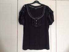 Beautiful Julien Macdonald Black Top, Size 18.