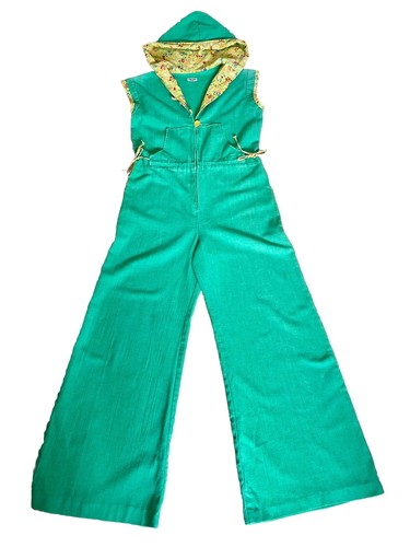 Vintage 1970s hooded green - vintage,