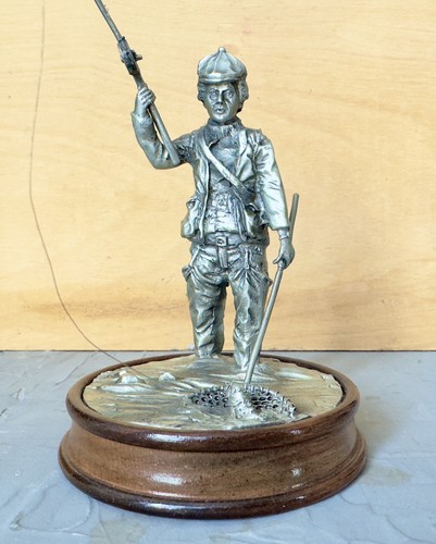 Pewter fisherman fishing - pewter,