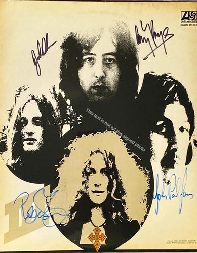 Led zeppelin band signed - zeppelin,