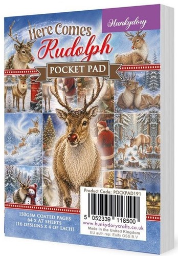 Hunkydory festive pocket pad - hunkydory,