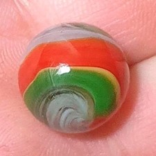 5/8"- Rare Akro Agate Hybrid Popeye Vintage Marbles WET MINT