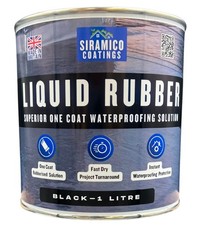 Liquid Rubber Roof Paint I 500ml & 1 Litre I Black, Grey & Clear