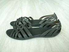 Crocs Cleo Ladies Rubber Huarache Sandals Black Size 7.5 / 41