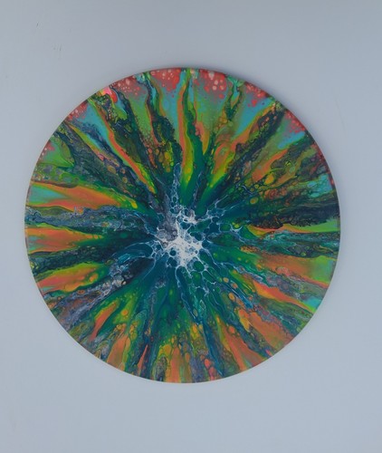 Handmade painting fluid art - handmade,