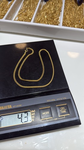 18ct solid gold - solid, franco