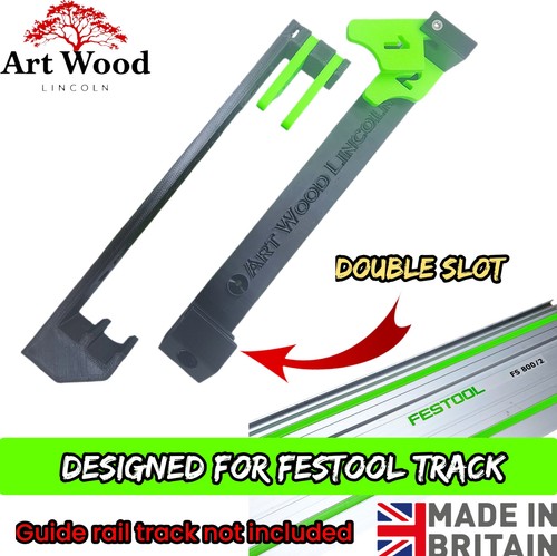 Double slot track saw guide - saw,