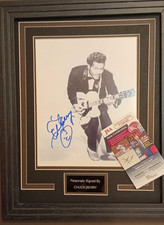 Chuck Berry Signed  14 x 11  Custom Frame  ✅✅✅  JSA  COA