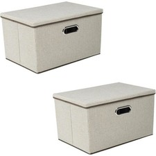 2PCS Foldable Storage Box with