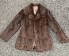 Vintage coney fur Coat Size