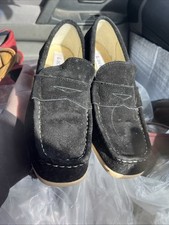 Lacey’s Footwear Black Suede Ladies Shoes Square Toe Size 39 New No Box