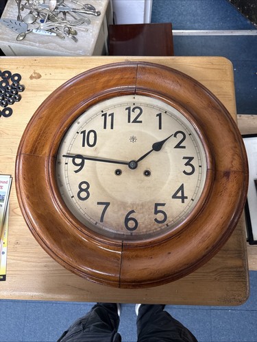 Antique wooden german junghans - wooden,