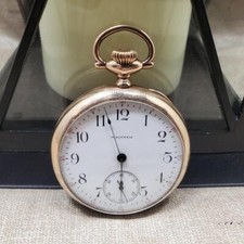 VINTAGE 1901 WALTHAM 16S GOLD FILLED  * POCKET WATCH * RUNS * G NO.610