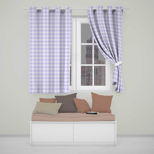 Blackout eyelet curtains soft - curtains,