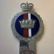 C1950s-60s VINTAGE ROYAL NAVY J.R.GAUNT MADE REGIMENTAL CAR BADGE