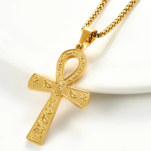 Egyptian ankh cross pendant - egyptian,