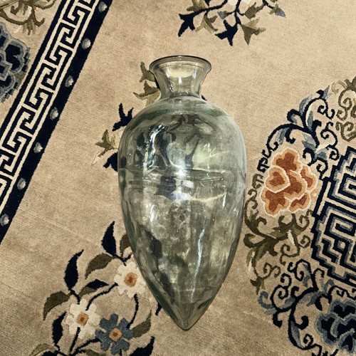 Rustic hand blown glass vessel - rustic,