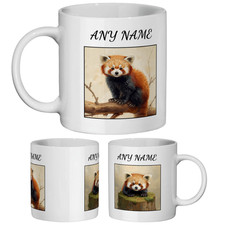 Red Panda Mug Personalised Cute Gift Animal Lover Special Friend Cup Christmas