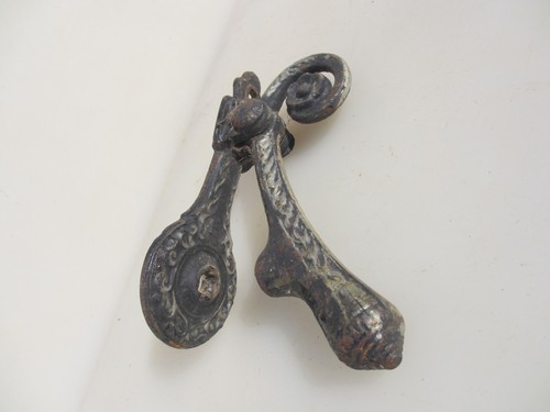Antique iron door knocker art - knocker,