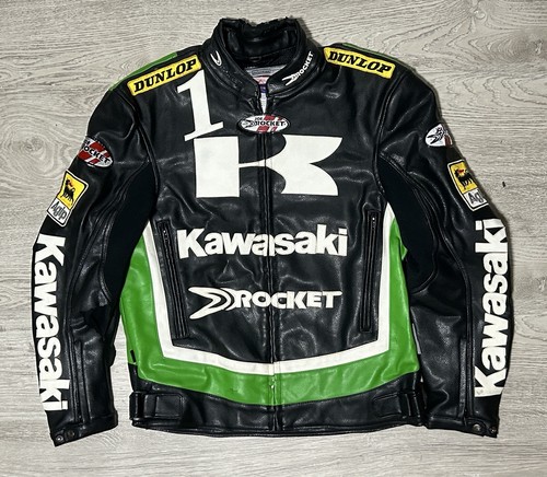 Kawasaki racing leather padded - racing,