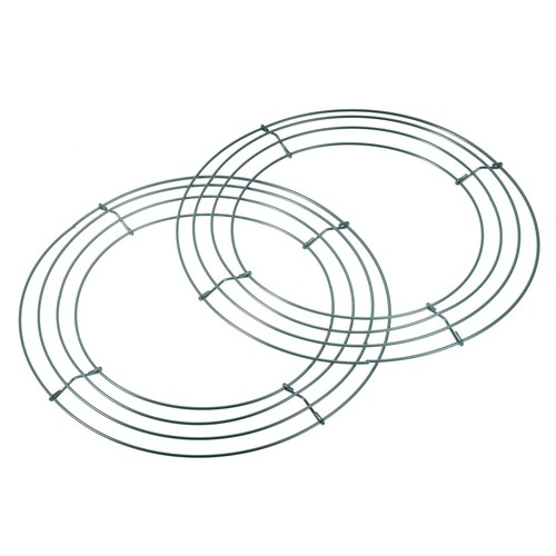 2pcs metal wire wreath - 10",