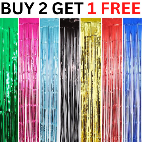 Foil fringe tinsel - 2m-3m,