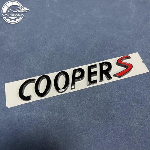 Gloss black cooper emblem - cooper, s