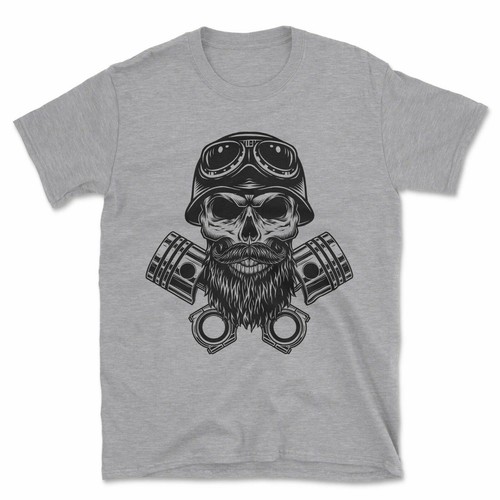 Biker skull crossbones - biker, &