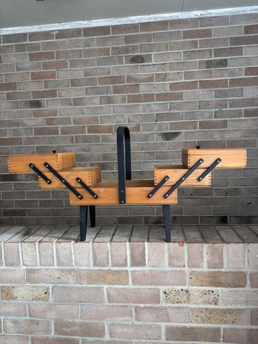 Vintage wooden cantilever - wooden,