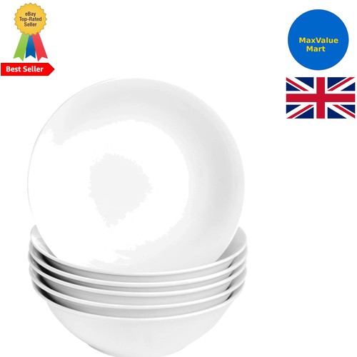 White cereal bowls - white, 18cm
