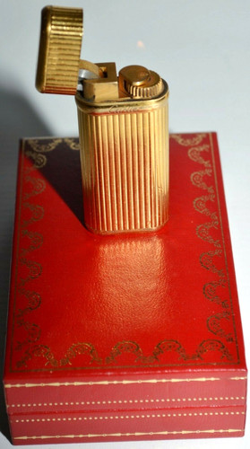 Cartier lighter gold - gold, plated