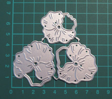 3 Piece Pansy Metal Cutting