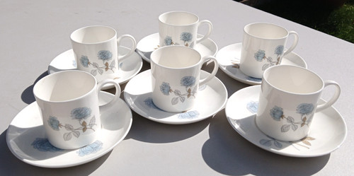 Wedgwood ice rose bone - bone, china