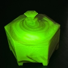 Rare Antique Art Deco Uranium