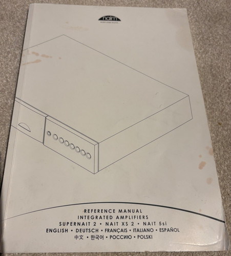 Genuine naim owners manual - genuine,