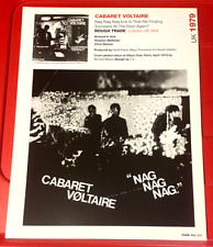 Cabaret Voltaire Nag Nag Nag Record Cover Art PICTURE / PRINT 10.5" x 8"