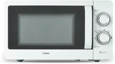 Tower Microwave 800W White 20L with Sleek Mirror Door T24042WHT  