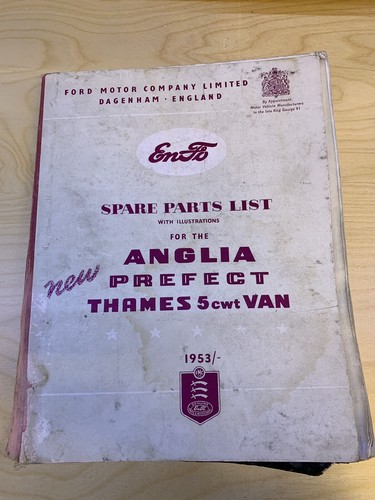 1953 spare parts list with - 1953,