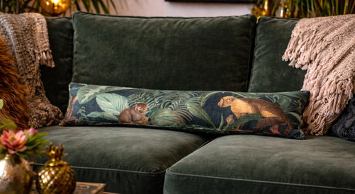 Long jungle monkey print - jungle,