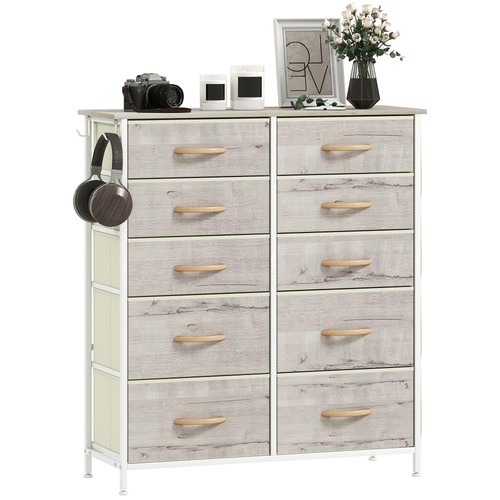 Homcom fabric chest - fabric,