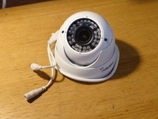 2MP HD TVI AHD CCTV White Dome Outdoor Camera Varifocal 2.8 - 12mm Lens 30m IR