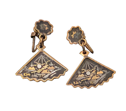 Vintage damascene gold inlay - vintage,