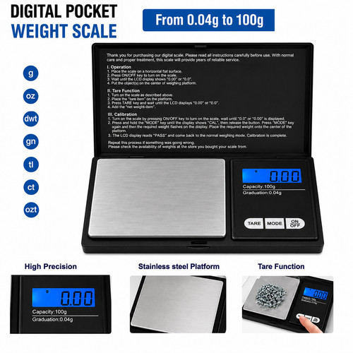 04g 100g digital pocket - 0.04g-100g,