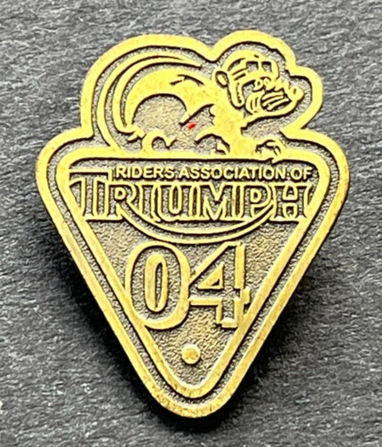 Motorcycle pin badge - badge, triumph