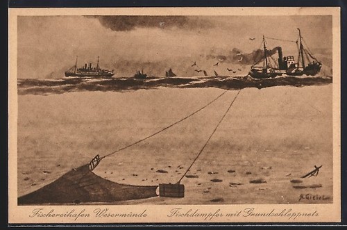 Wesermünde fishing steamer - wesermünde,,
