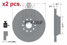 X2 PCS REAR BRAKE DISC ROTOS