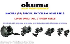 OKUMA MAKAIRA SEa BIG GAME 2 SPEED LEVER DRAG MULTIPLIER REEL BOAT ROD FISHING